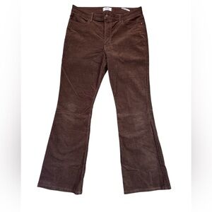 Wrangler Chocolate Corduroy Flare Cords jeans sz 34 x 33